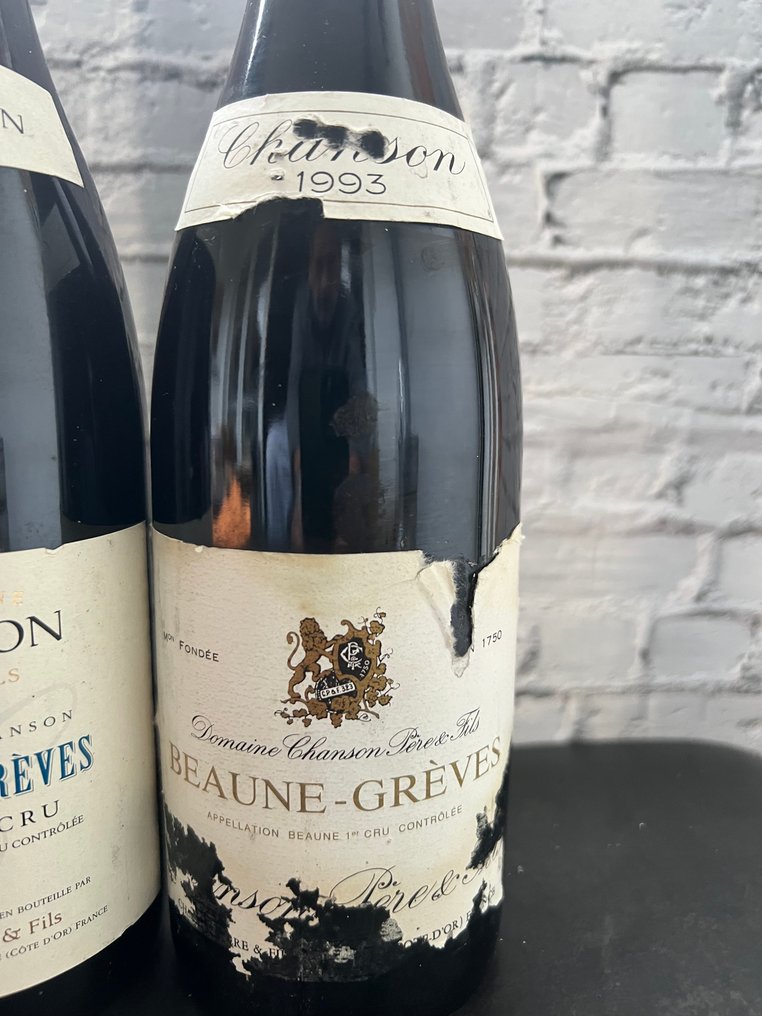 1993 & 1996 x 3 Chanson Pere & Fils "Grèves" - Beaune 1er Cru - 4 Butelki (0,75l) #3.2