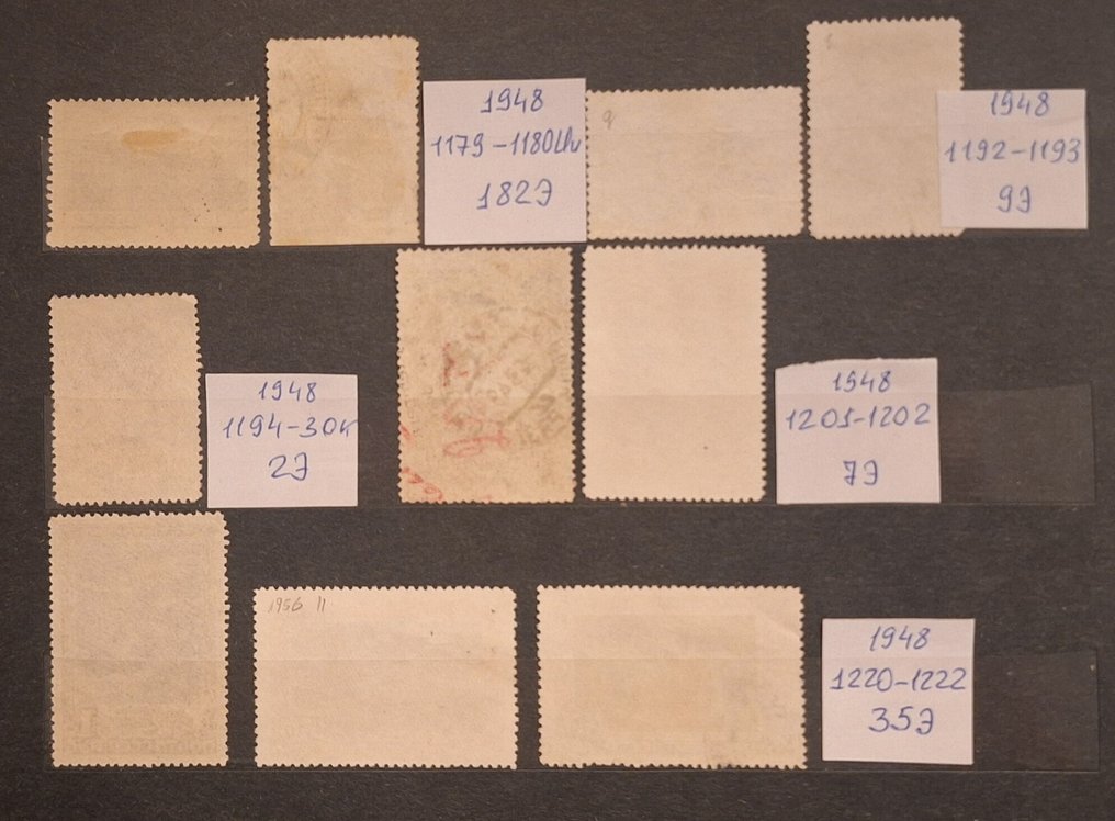 Ryssland 1947/1951 - En stor samling frimärken från Sovjetunionen 1947-1951. - (Michel 2021)”,   cat.num: 1167B-1561  CV-1319evro #3.2