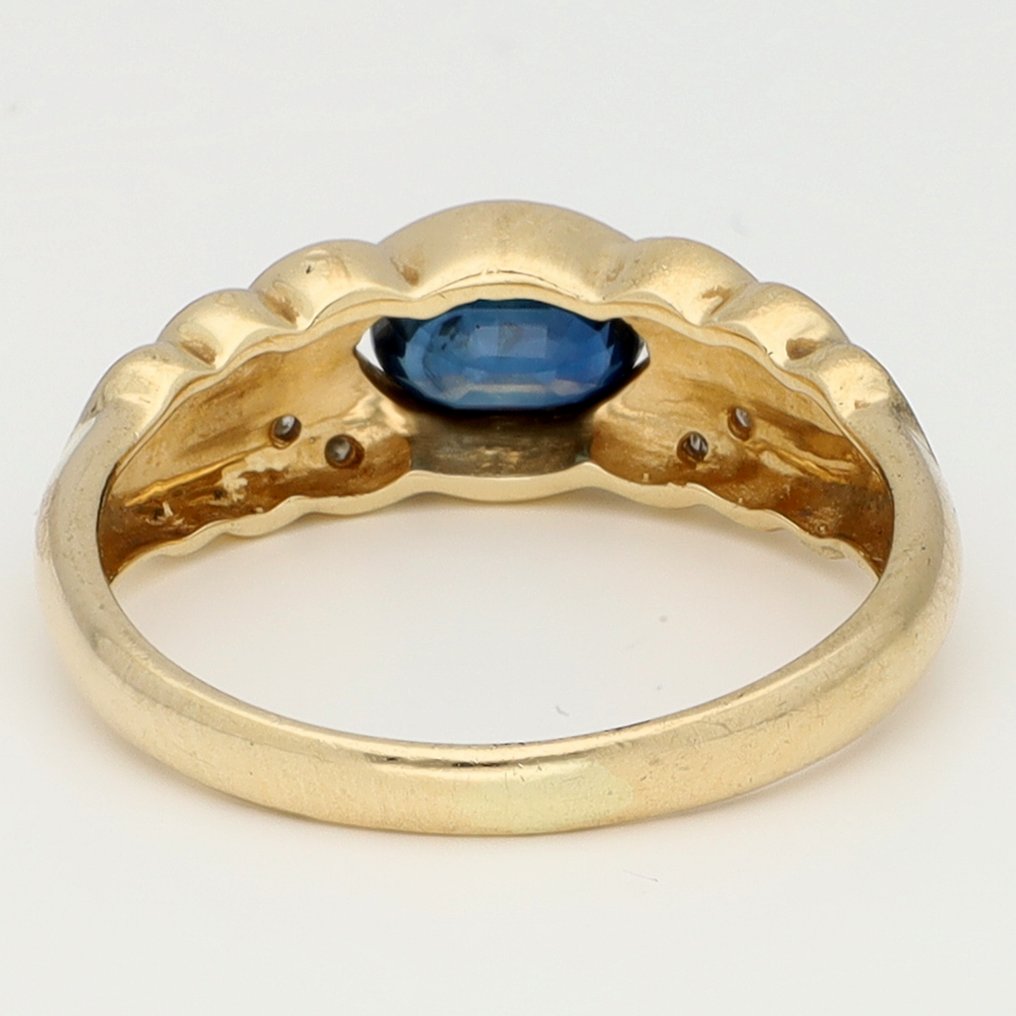 Δαχτυλίδι - 14 καράτια Λευκός χρυσός, Κίτρινο χρυσό Διαμάντι (Φυσικό) - Saffier #3.2