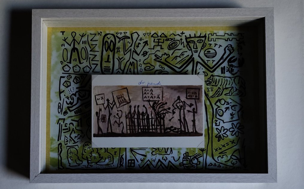 A.R. Penck (1939-2017) - Ein Mögliches System, ArtCard handsigned #1.0
