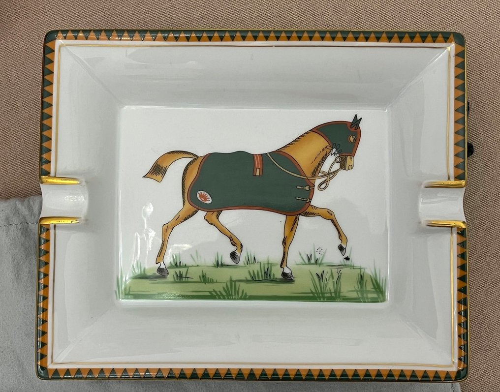 Hermès - Ashtray - « Pur-Sang » - Porcelain - Ashtray / Catch-all tray #1.0