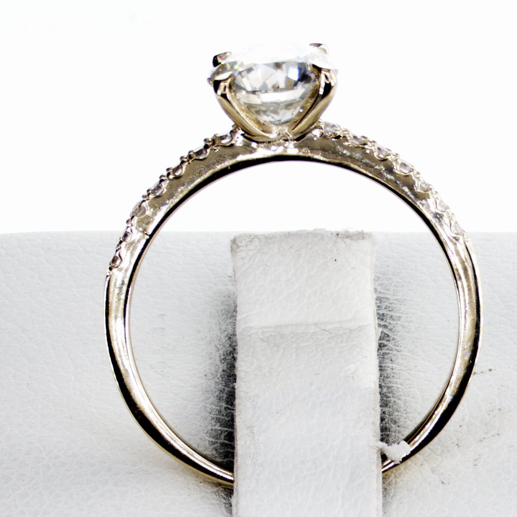 Nincs minimálár - Jegygyűrű - 14 kt. Sárga arany - 1.16ct. tw. Gyémánt (Természetes) - Gyémánt #2.1