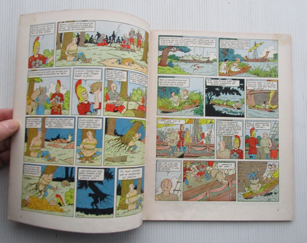 Suske en Wiske BR-05 - Het geheim der gladiatoren - 1 Album - First edition - 1955 #4.3