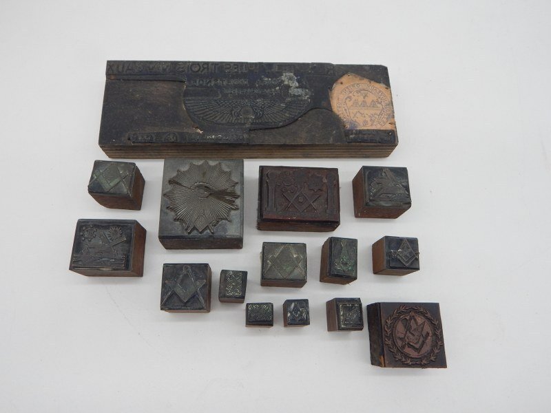 Unknown - Badge - masonic franc maconnerie collection antique stamps - 19th - late #1.0