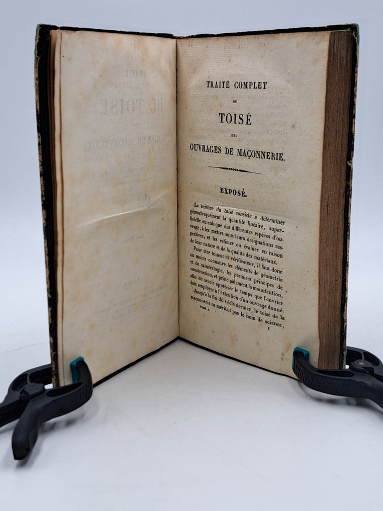 Blottas - Traité complet du Toisé des Ouvrages de Maçonnerie - 1839 #3.2