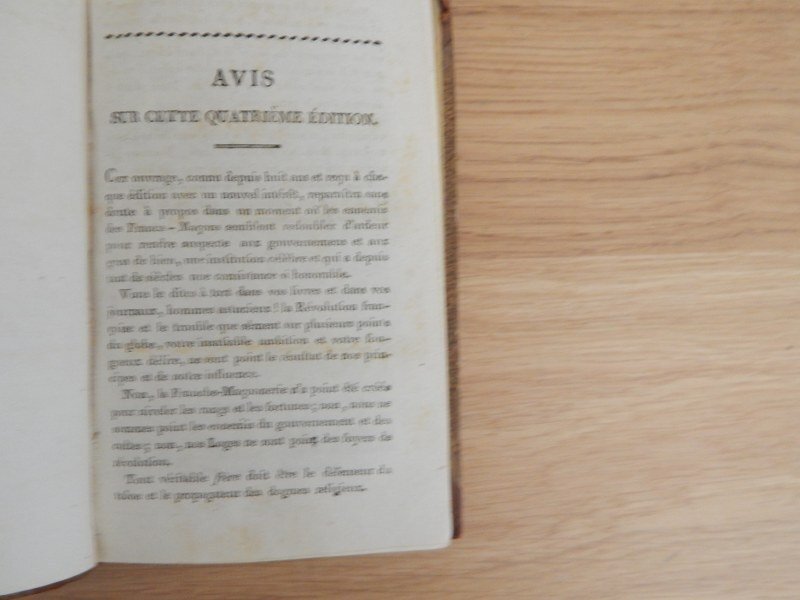 Bazot - Franc maconnerie Manuel du Franc macon - 1819 #4.3