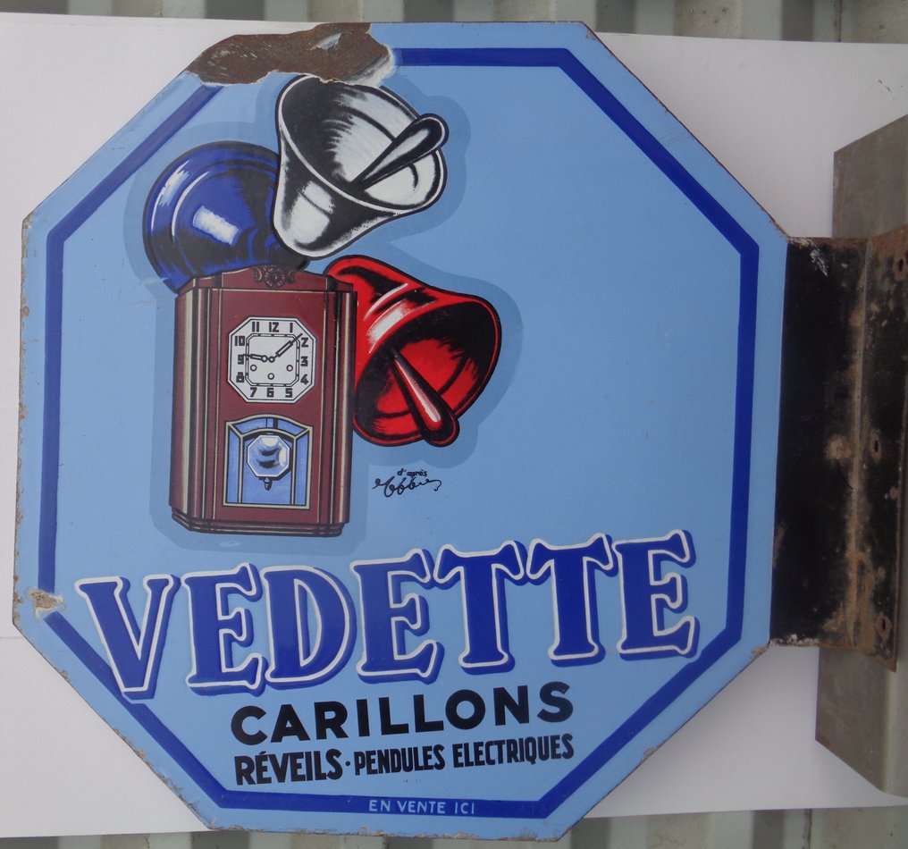 Vedette- Carillons - Reveils - Pendules Electriques - Vedette - Cappiellio - Piatto smaltato - Smalto #1.0