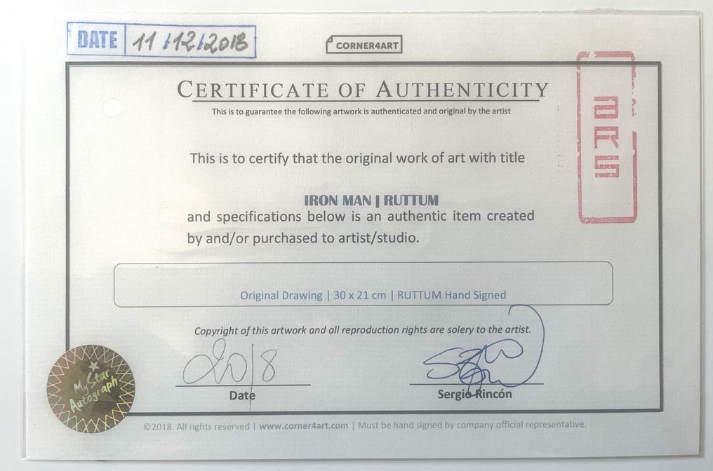 Ruttum - 1 Original drawing - Iron Man - 2018 #1.0