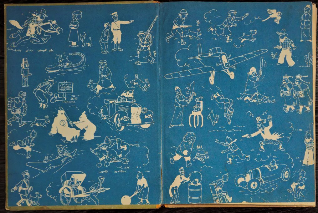 Tintin T13 - Les 7 boules de cristal B2 1948 - 1 Album - Erstausgabe #1.0