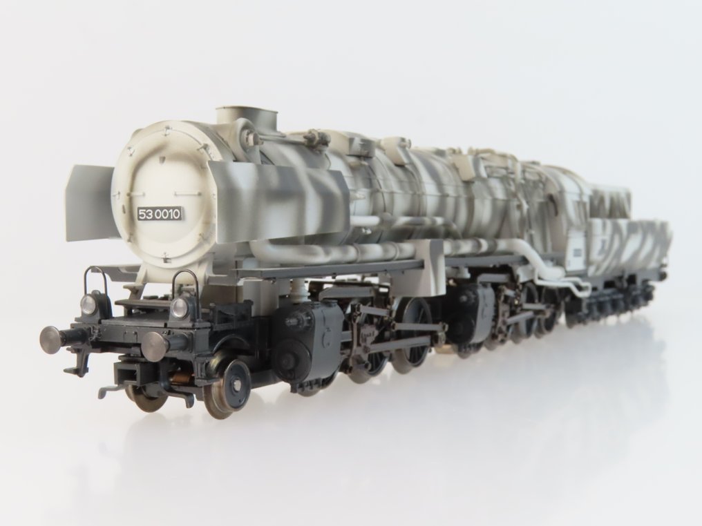 Märklin H0 - 37024 - Stoomlocomotief met tender (1) - BR 53 in winter camouflage kleurstelling, digitaal MFX full sound - DR (DRB) #1.0
