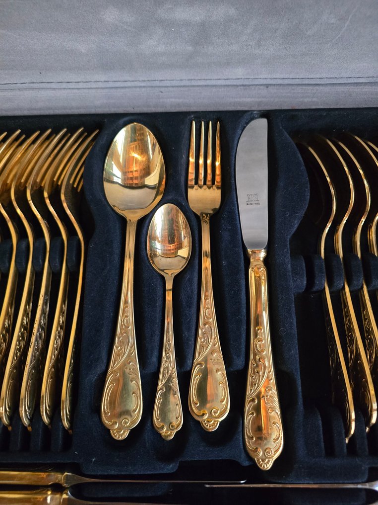 Solingen - Faqueiro (68) - Banhado a ouro, Aço #1.0