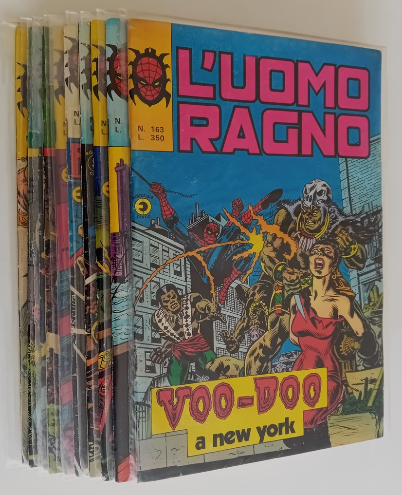 Uomo Ragno nn. 147, 151/158, 163 - Editoriale Corno - 10 Comic - EO #1.0