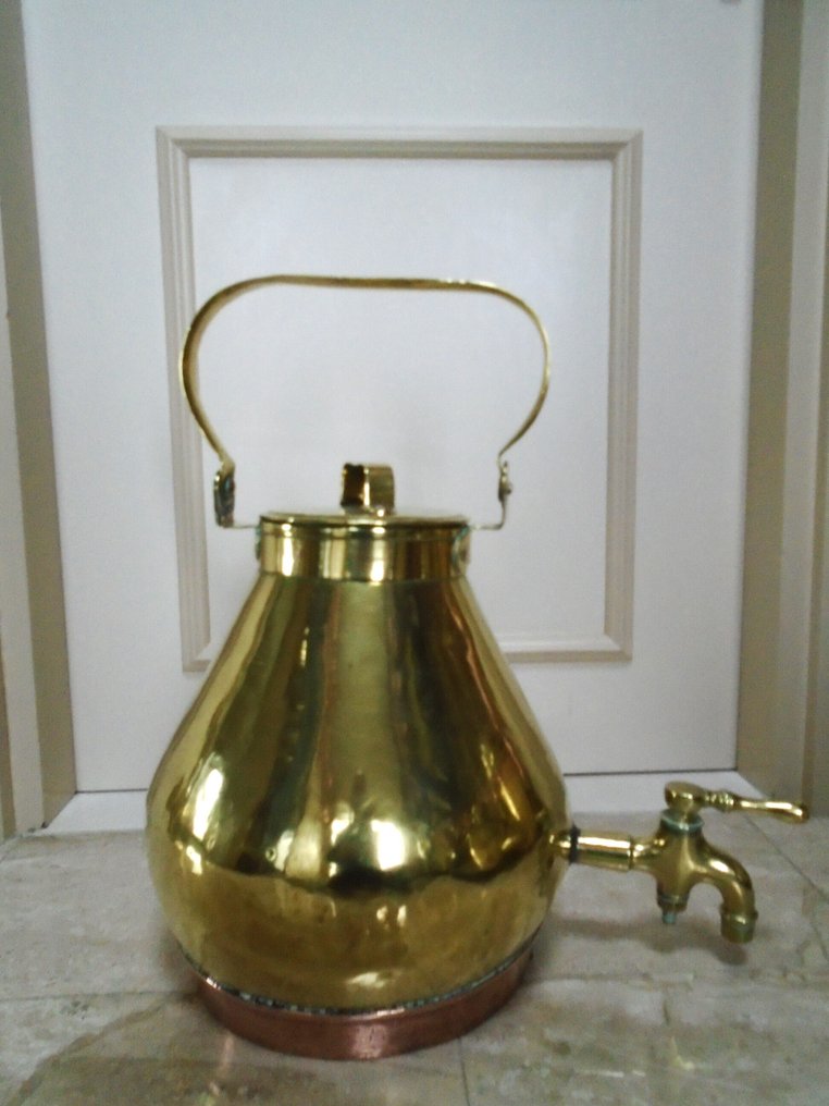 Fierbător apă - Messing, cupru. - cazan cu robinet #1.0