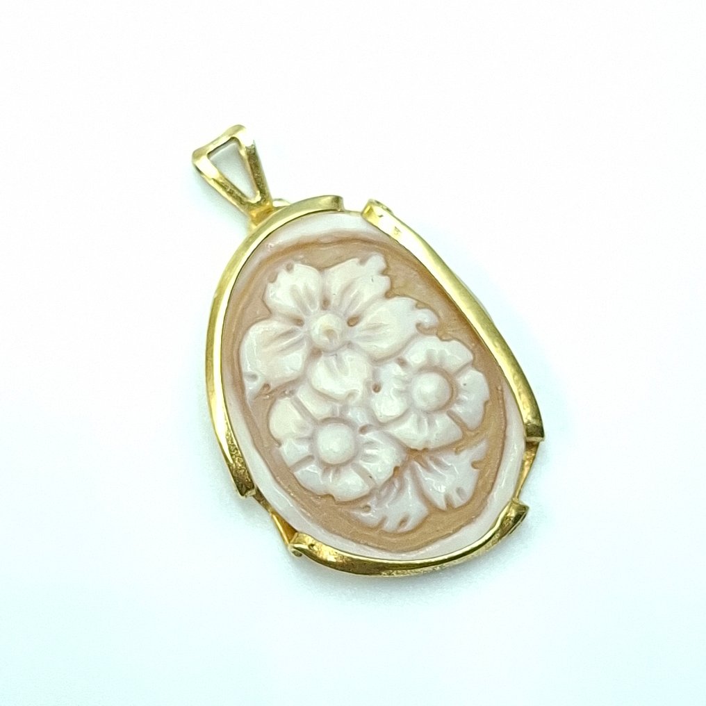 Carnelian - Ezüst, Aranyozott - Függő - Cameo Rome #4.3