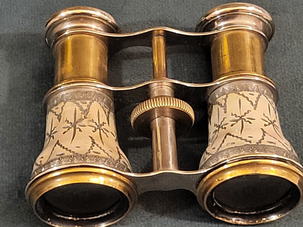 Zoom binoculars - Emaille-und Versilberung - 1850-1900 - Frankrike - Lamier Fabrications #1.0