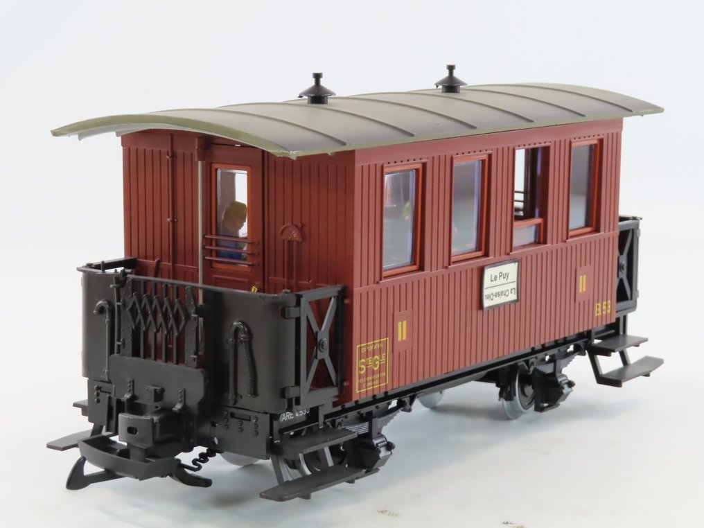 LGB G - 3206 - 模型火车客运车厢 (1) - 双联客车车厢 二等 - SteGle #3.2