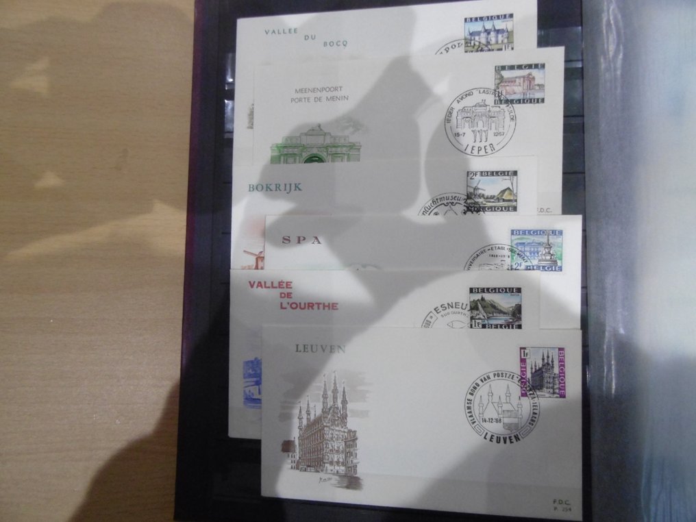 比利時 1965/1994 - 收藏的FDC，全都是旅游发行类型。 #1.0