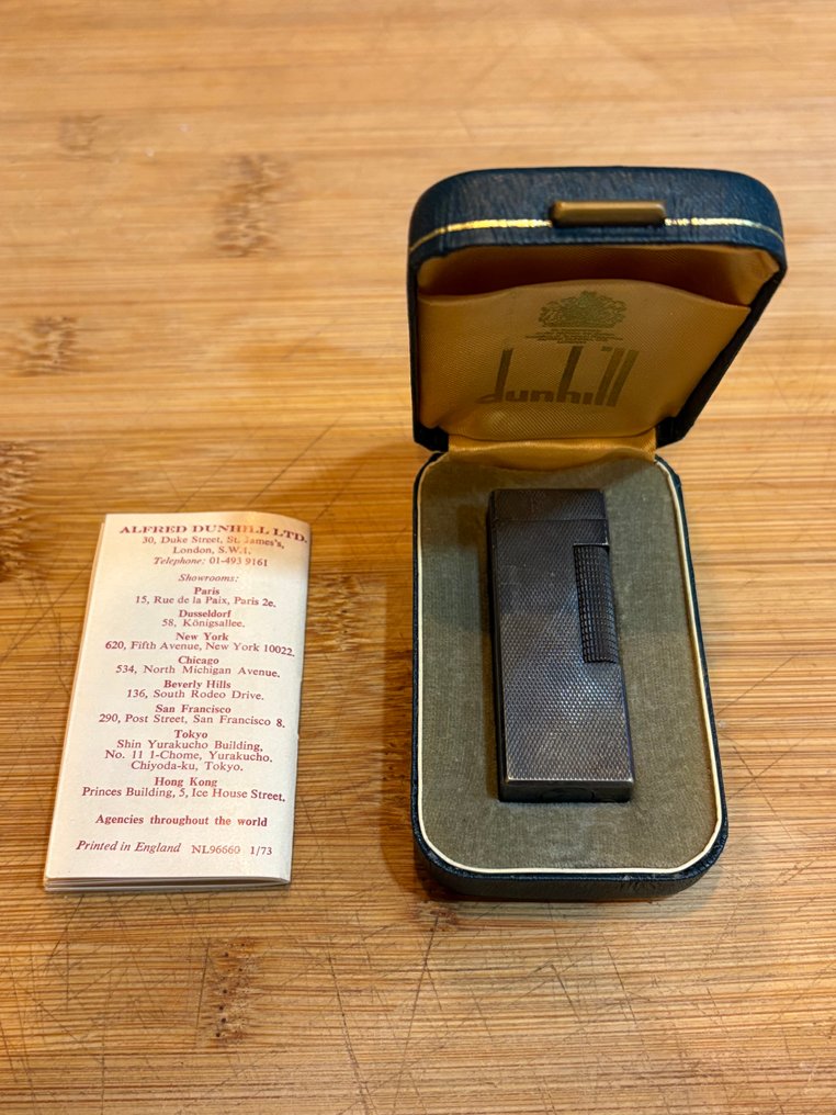 Dunhill Rollagas Lighter (1973) – Swiss Made – Original Box & Papers – Collector’s Piece - Lighter - Silver plated #1.0