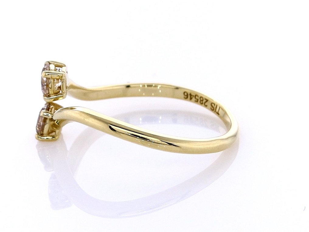 Ei pohjahintaa - Sormus - 14 kt. Keltakulta - 0.50ct. tw. Timantti (Luonnonvärinen) #4.3