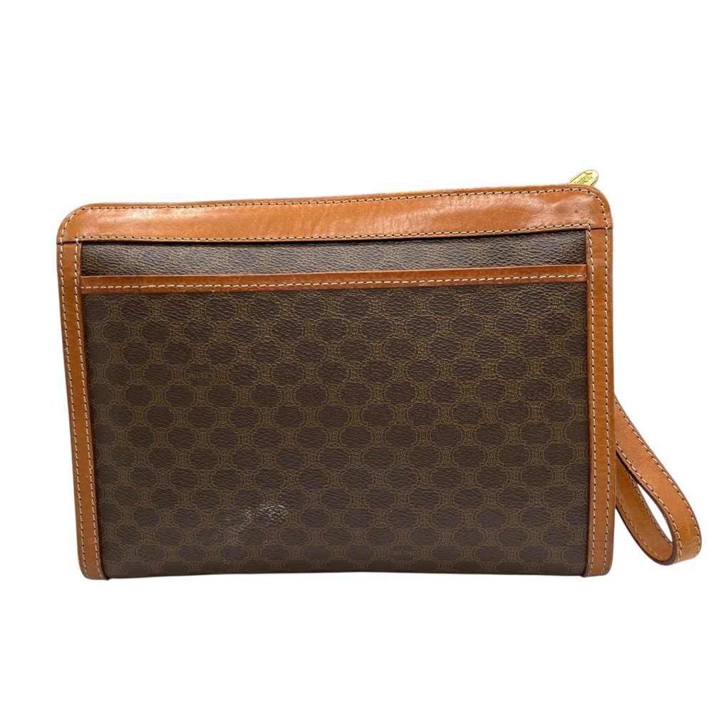 Céline - Vintage Macadam Pattern Clutch Bag M94 – Old Celine PVC & Leather Pouch - 手拿包 #2.1