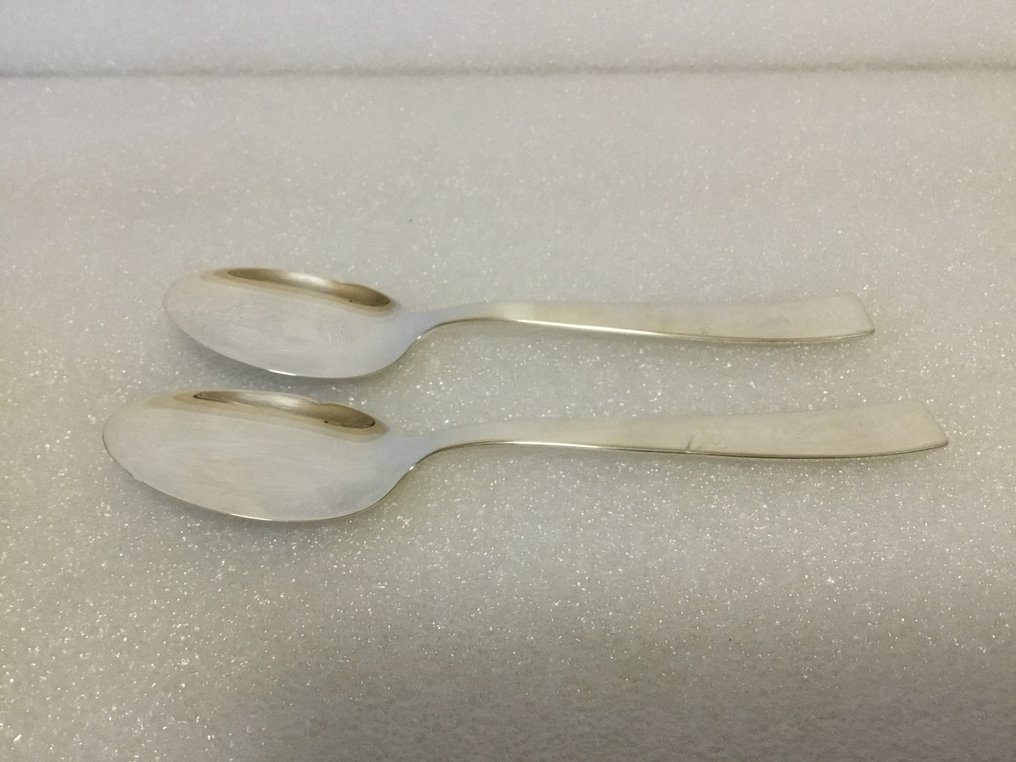 Sambonet e Fratelli Calderoni - Gio Ponti - Lusikka (4) - Hopeoitu, Teräs - Cucchiai Gio Ponti #4.3