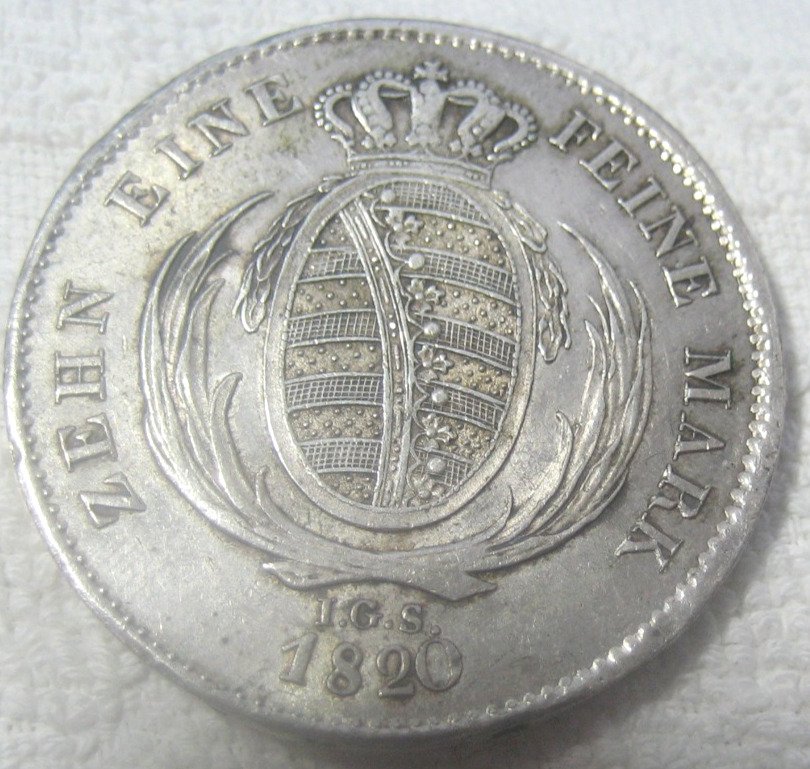 Niemcy, Saksonia Friedrich August I 1763-1827. Thaler 1820 IGS #1.0