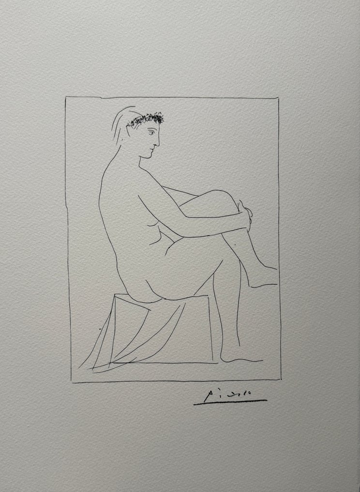 Pablo Picasso (1881-1973) - Femmes nue couronnée de fleurs #1.0