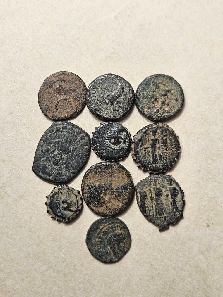#13 - Ancient World Lot of 10 Pieces coins  (No reserve price) #1.0
