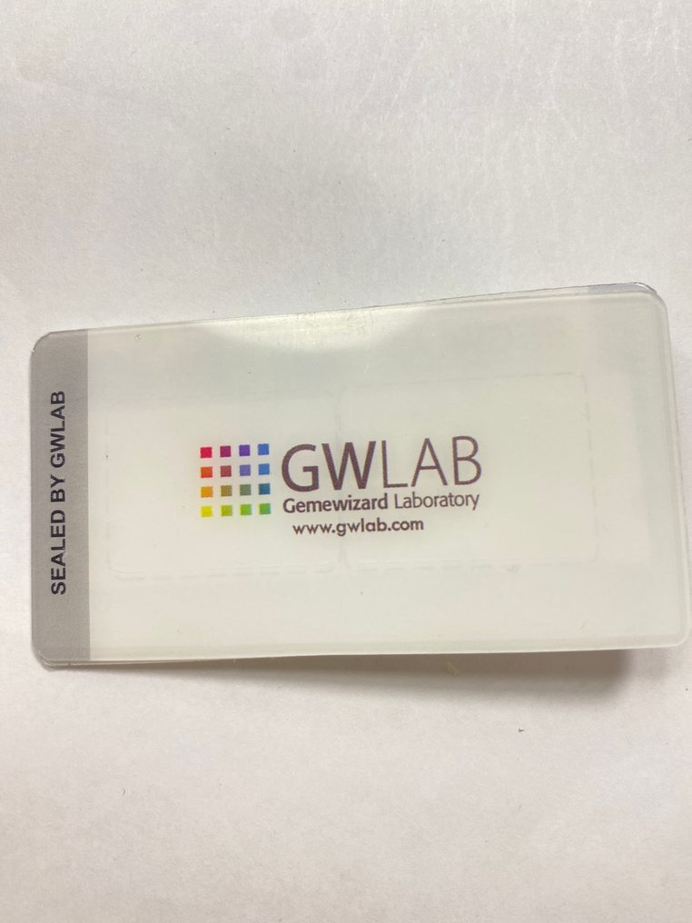 No reserve price - 1 pcs Diamond  (Colour-treated)  - 0.28 ct - Round - Fancy deep Blue - I1 - Gemewizard Gemological Laboratory (GWLab) #2.1