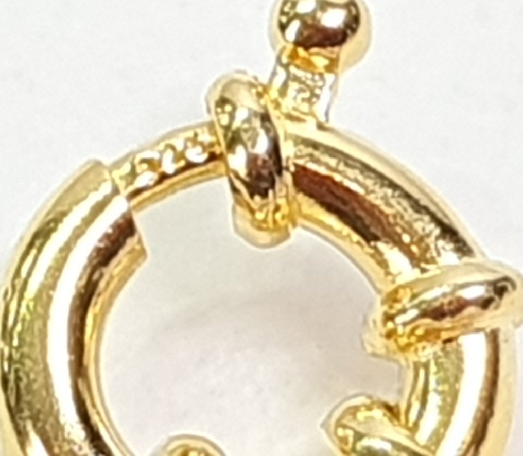 天然淡水粉色珍珠 - 非常稀有 - 平静与安宁 - 925纯银 - 一等品质 - 頸鏈 #4.3