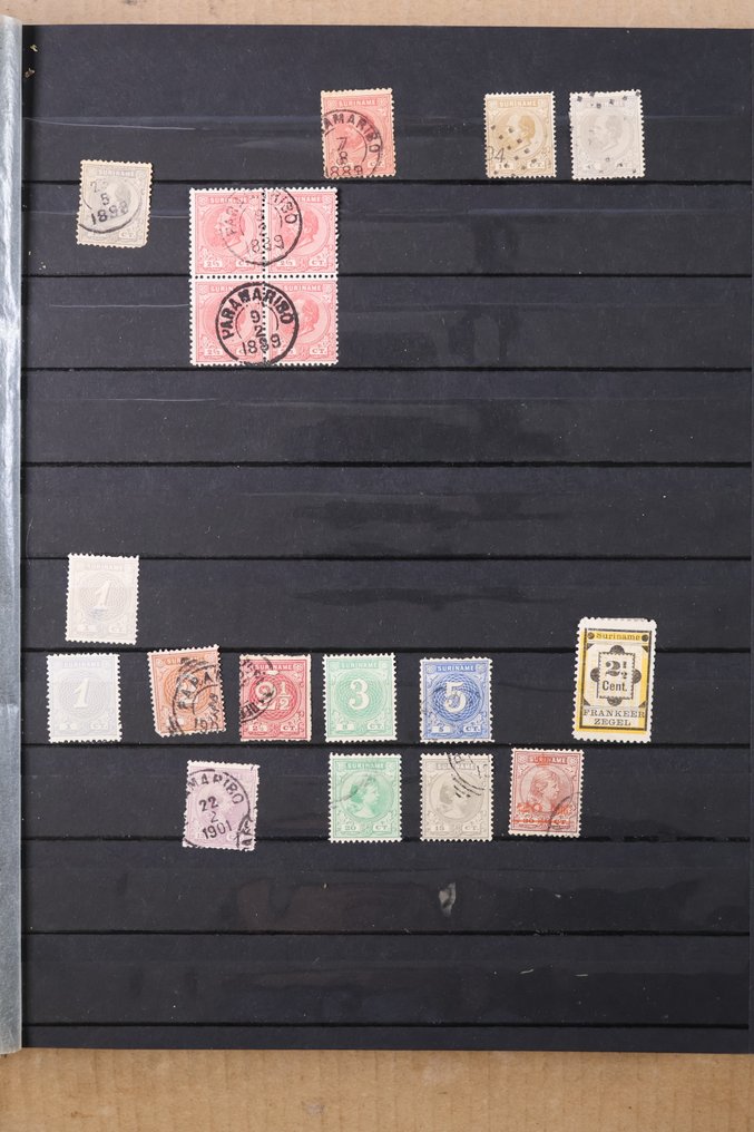 Netherlands & Suriname 1872/2001 - Lot of 2x DAVO standard pre-printed albums, 1 stock book, various year sets. #1.0