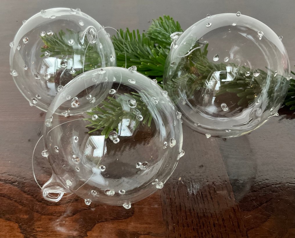 Adornos navideños (22) - Vidrio - Soplado con ojo de cristal #4.3