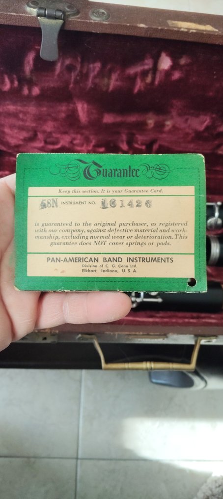 Pan American -  - 降 B 調單簧管 - 美國 - 1955  (沒有保留價) #2.1