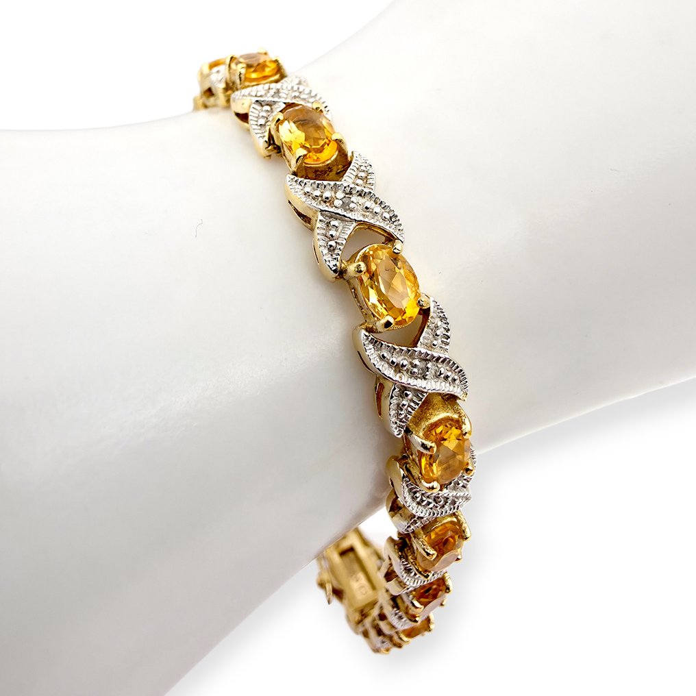 χωρίς τιμή ασφαλείας - Βραχιόλι Ασημί - Πιστοποιημένα διαμάντια #1.0