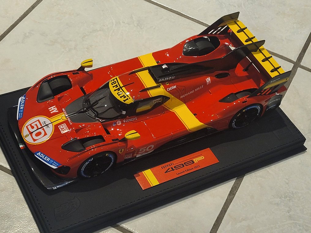 BBR 1:18 - Σπορ αυτοκίνητο μοντελισμού - Rare Ferrari 499P Hypercar 2022 "red Le Mans" Edition Deluxe N°15/15 ref P18226DL #3.2