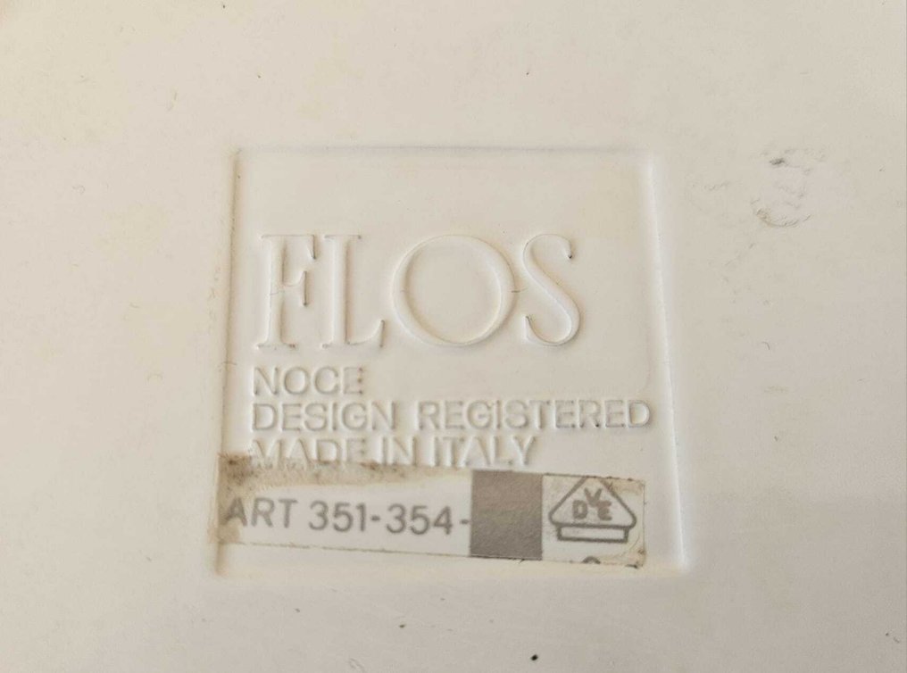 Flos - Achille Castiglioni - Noce - Wall lamp (2) - Opaline glass - Space Age #2.1