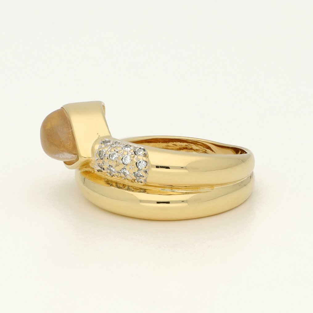 Δαχτυλίδι - 18 καράτια Κίτρινο χρυσό - Διαμάντι #1.0