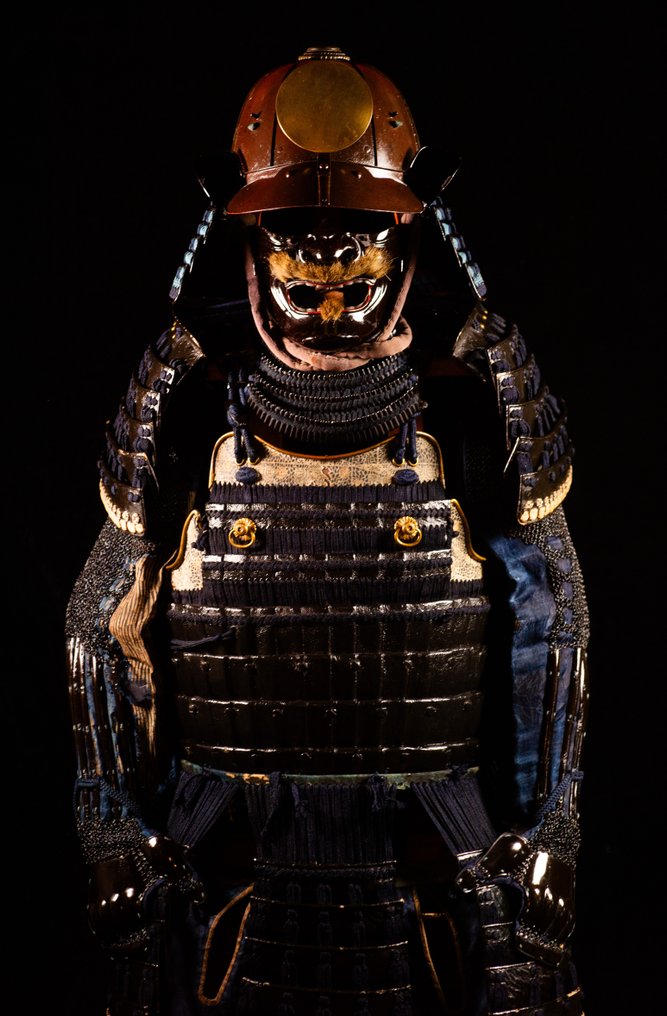 Armatura completa da samurai Yoroi Daimyo signore feudale - Seta, Rame, ferro - Giappone - Periodo Edo (1600-1868) #1.0