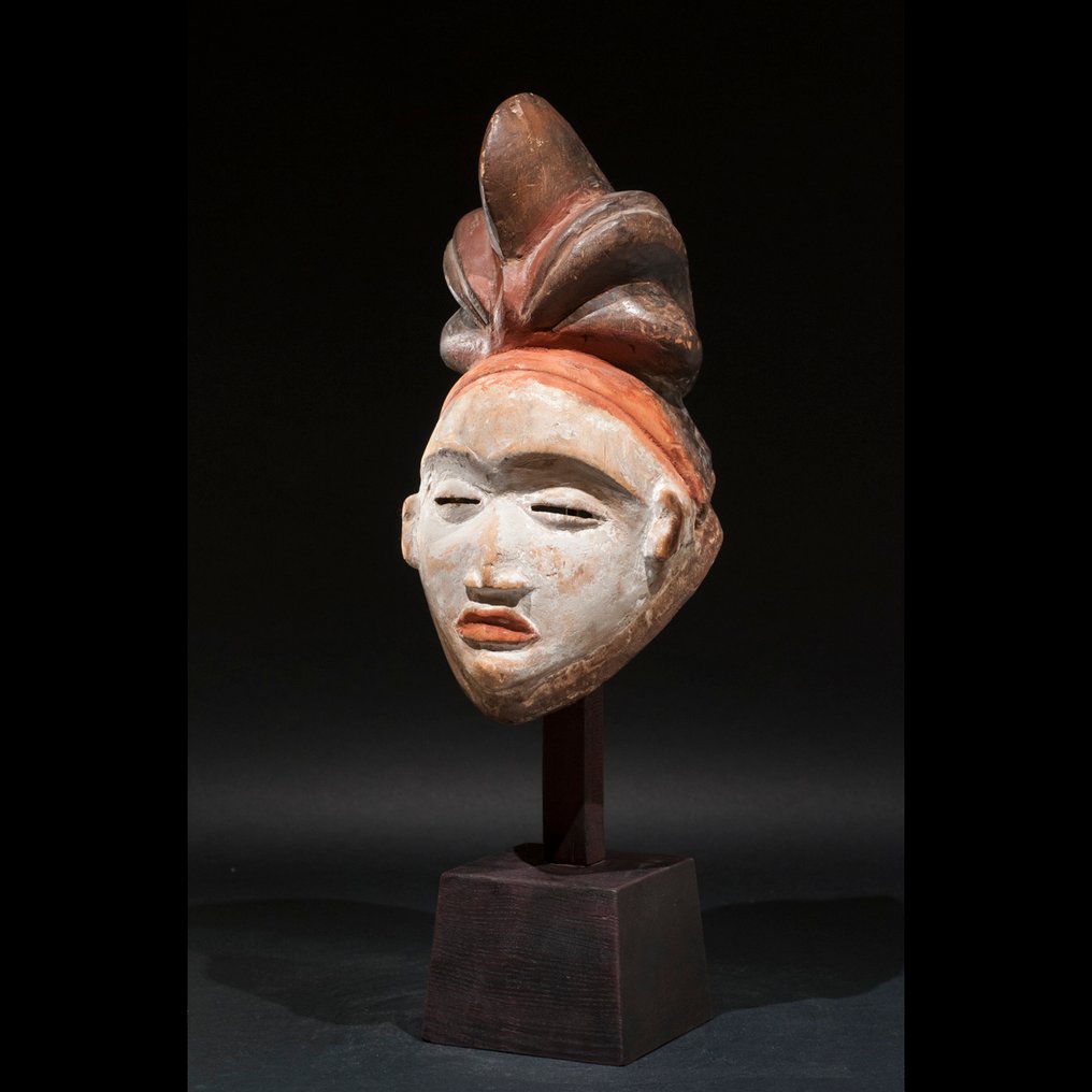 Exceptionelt gammelt maske - Punu - Gabon #2.1
