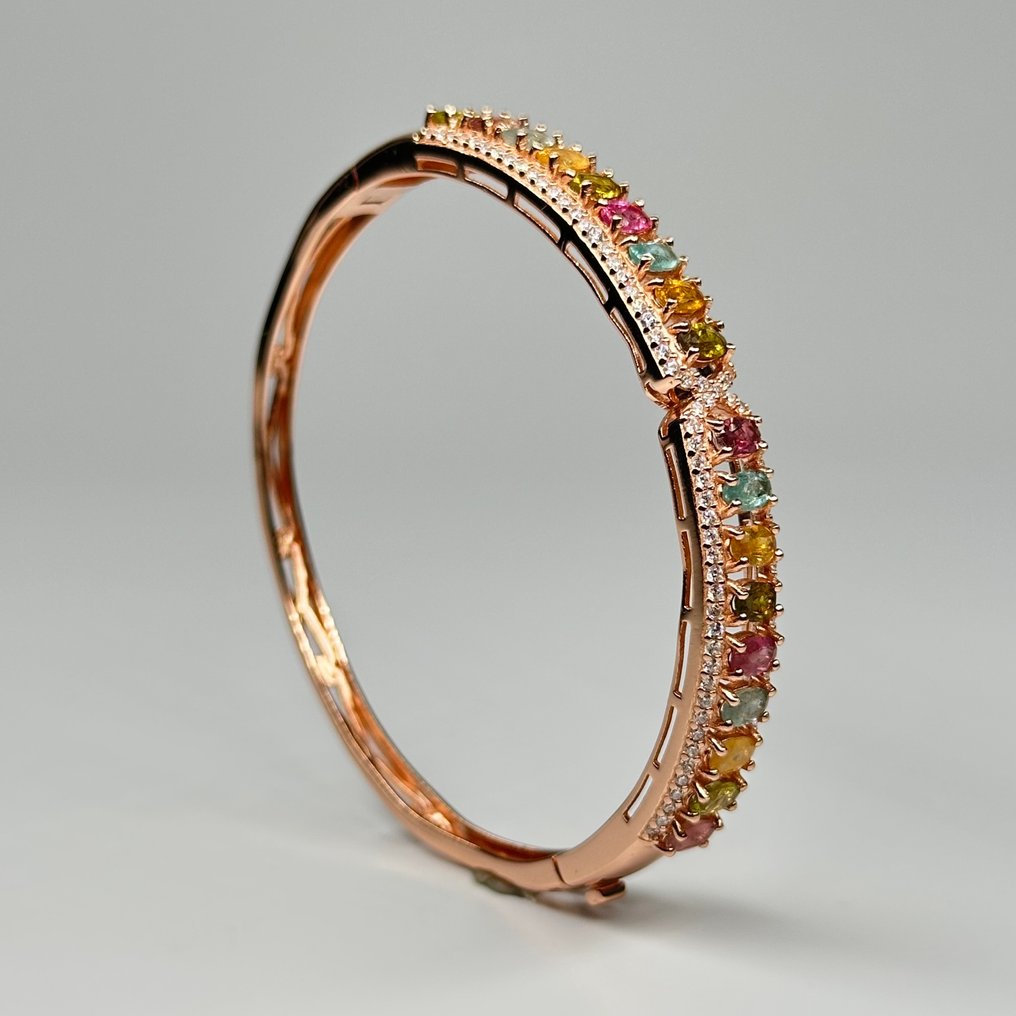 Zonder minimumprijs - Armband 925 Zilver Toermalijn #3.2