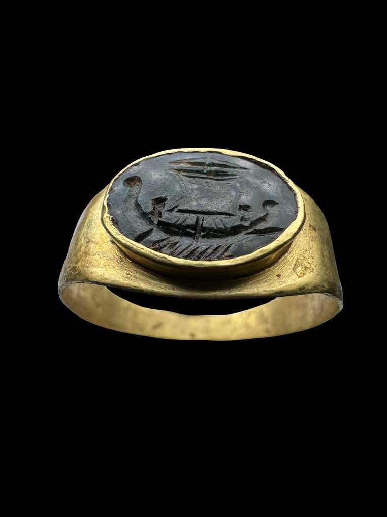 Romersk antikk gull Ring - Med en akademisk rapport #1.0