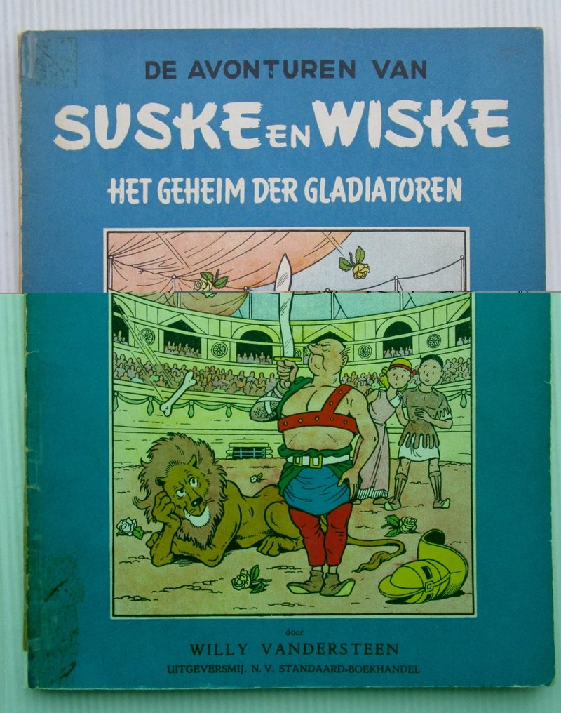 Suske en Wiske BR-05 - Het geheim der gladiatoren - 1 Album - First edition - 1955 #1.0