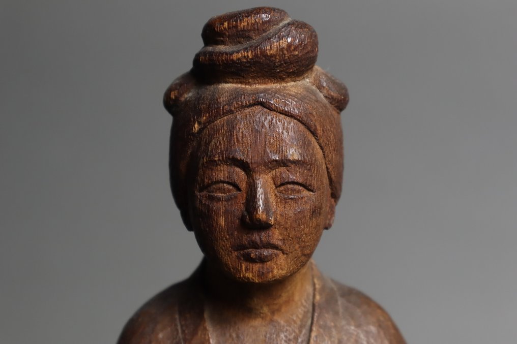 Tenpyo Bijin (Tenpyo Style Beauty) - 雕刻 木 - 日本 (沒有保留價) #2.1