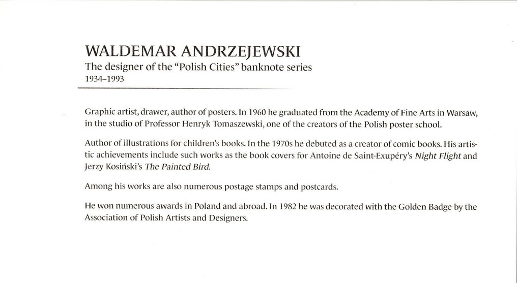 Poland. - 1, 2, 5, 10, 20, 50, 100, 200, 500 zlotych 1990 - Pick 164 to 172 (No reserve price) #2.1