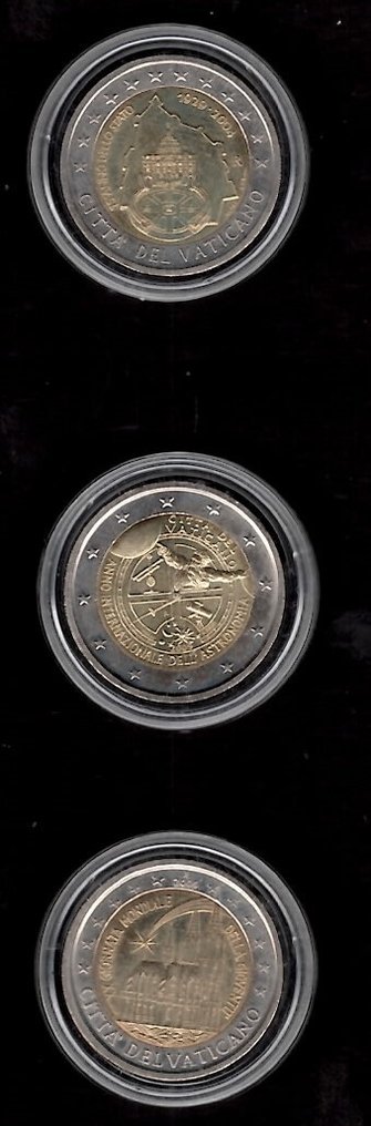 教廷. 2 Euro 2004/2009 (3 coins)  (沒有保留價) #1.0