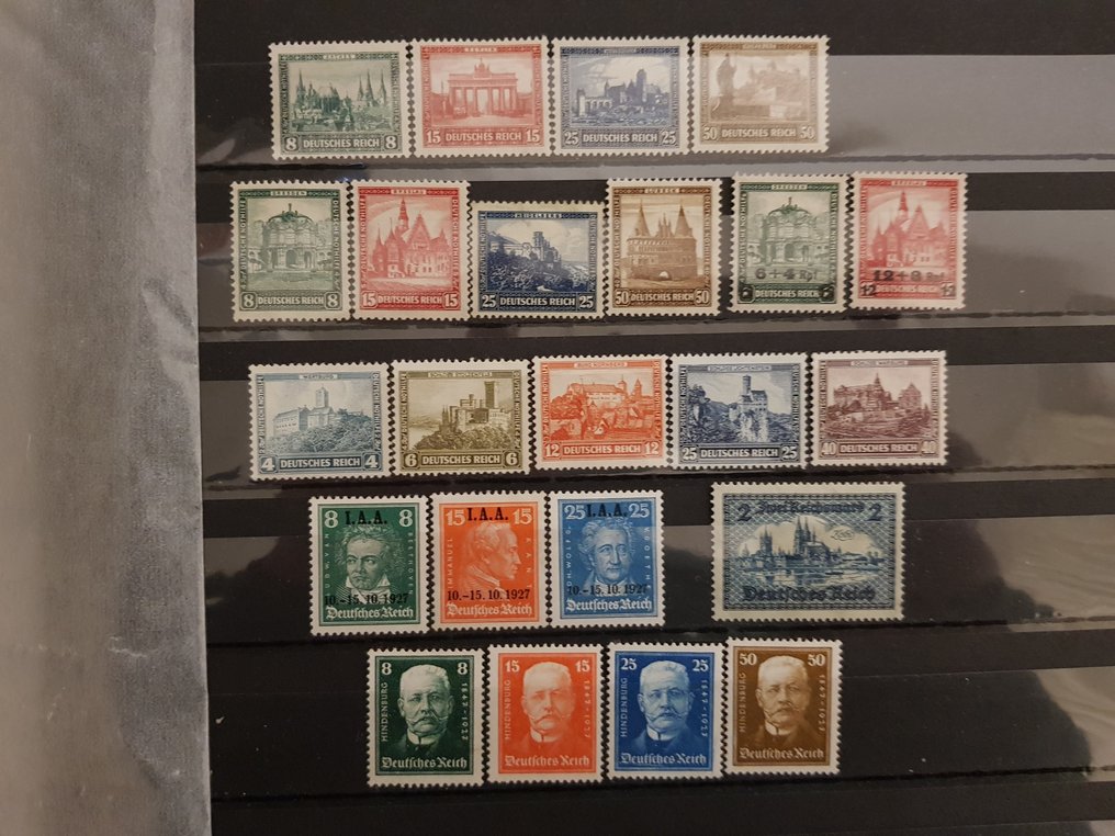 Cesarstwo Niemieckie 1927/1932 - Partia nieużytych znaczków. #1.0