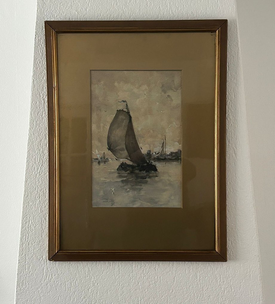 Hobbe Smith - Hollandse schuit met stadsgezicht #2.1