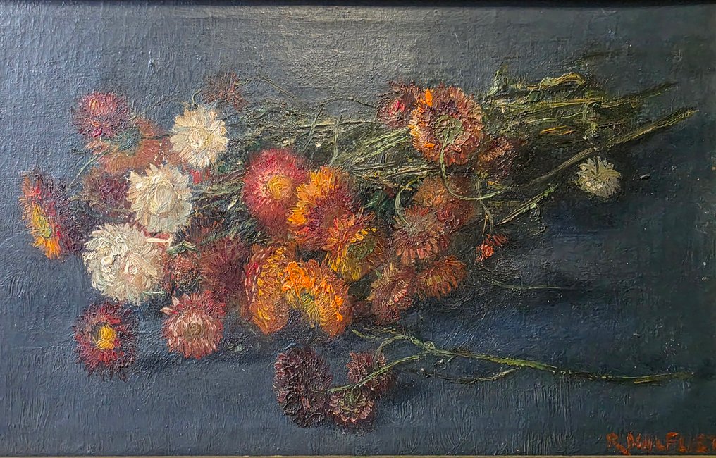 Romain Malfliet (1910 – 2006) - Stilleven met droogbloemen #3.2