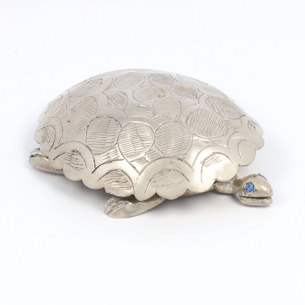 Schildpad doosje - Scatola - .900 argento #2.1