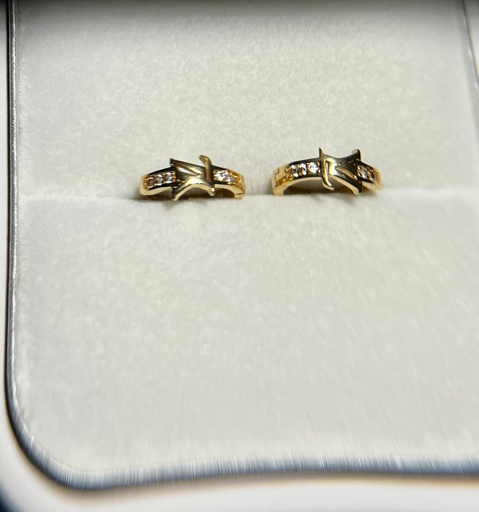 Ingen reservasjonspris - Huggie øredobber - 18 karat Gull - 18-karat gull Huggies-øredobber #1.0